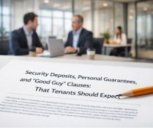 Security Deposits, Personal Guarantees, and “Good Guy” Clauses: What Tenants Should Expect