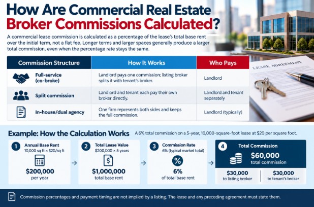How Are Commercial Real Estate Broker Commissions Calculated?